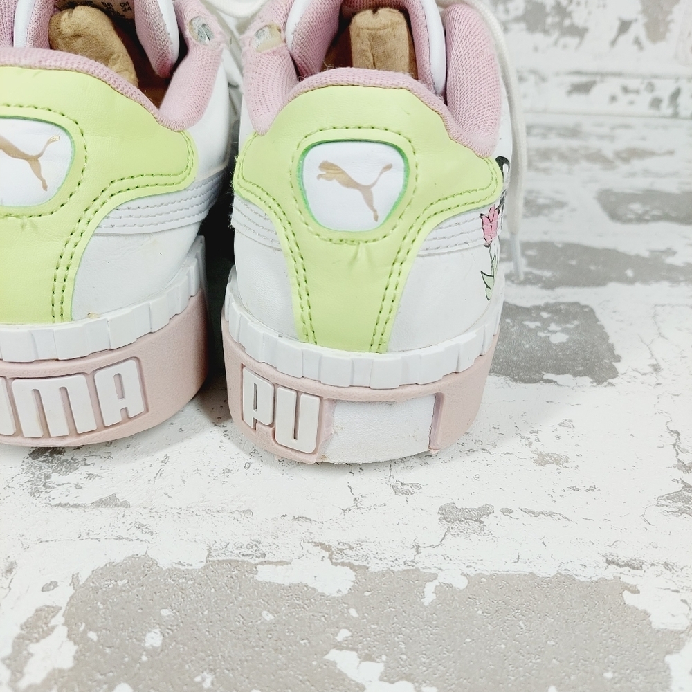 PUMA Cali Bouquet Women's Leather Walking Sneakers B79 - Picture 4 of 11